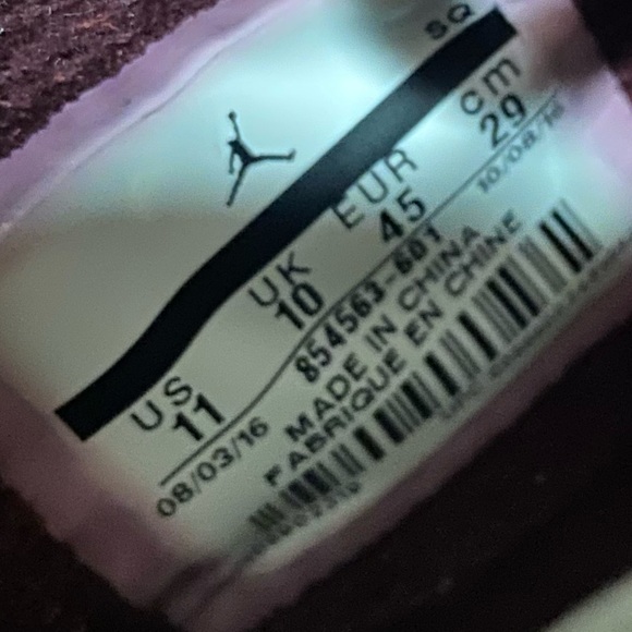 Nike Jordan Westbrook 0.2 Mens Night Maroon Shoes 854563 601 - Picture 9 of 9